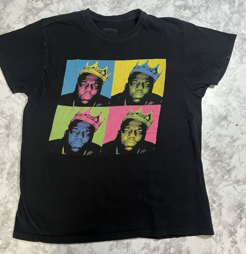 Notorious B.I.G Biggie Smalls Warhol Pop  Rap 90s Y2K Retro